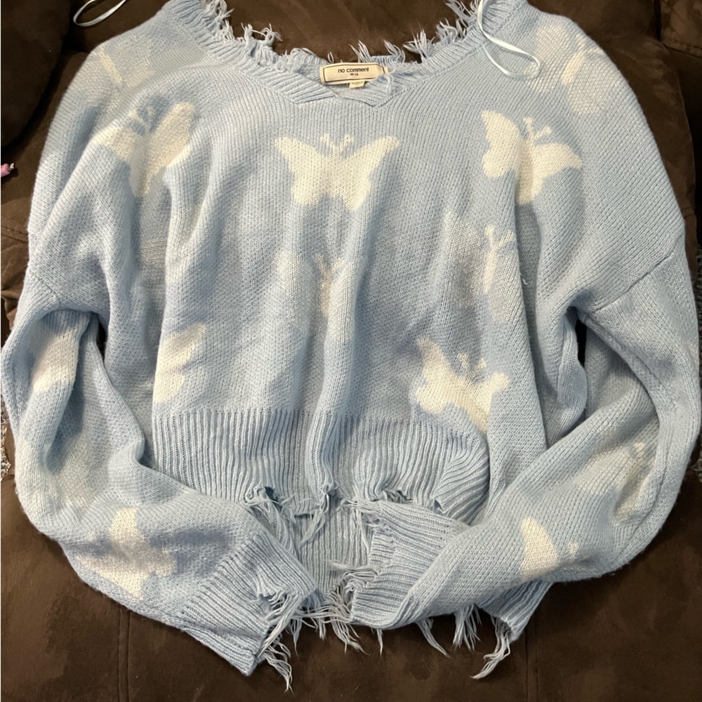 Butterfly very cute crop sweater